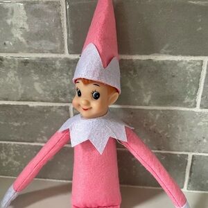 Pink Elf Doll, Christmas Cadets Posable Holiday Elves